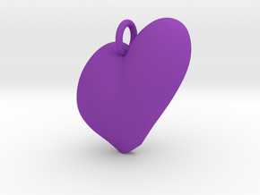 Heart in Purple Processed Versatile Plastic