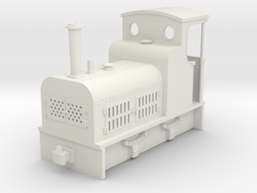 009 small early bagnall petrol loco  in White Natural Versatile Plastic