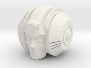 Prim-head 2 in White Natural Versatile Plastic