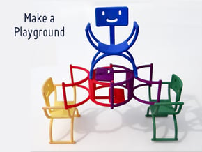 Happyback Chair in Yellow Processed Versatile Plastic