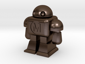 MAKE Robot in Polished Bronze Steel