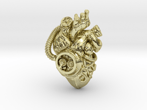 SteamPunk  Heart pendant in 18k Gold