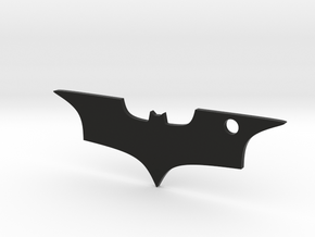 Batman Logo Keychain in Black Natural Versatile Plastic