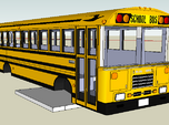 bluebird tc/2000 fe school bus model 1/100 ho scal