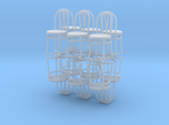Bistro / Cafe Chairs in 1/32 scale. 12 per pack