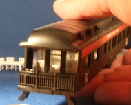 HO Scale Athearn Pullman Observation car interior