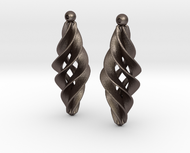 Spiral Star earrings pair