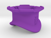 3D打印四锁自行车安装项圈在紫色处理多功能塑料
