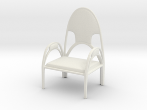 Chair No. 42 in White Natural Versatile Plastic