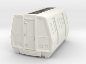 Train Box in White Natural Versatile Plastic