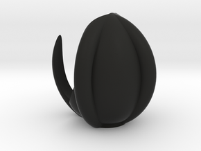 Egg Pot 1 in Black Natural Versatile Plastic