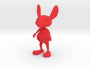 Tiny @Belly Bunny in Red Processed Versatile Plastic