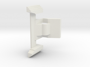 Airsoft MP7 Mag Release Lever in White Natural Versatile Plastic