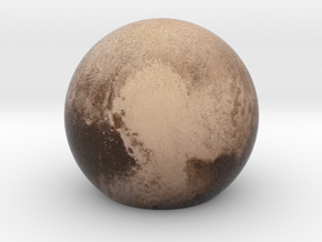 Pluto Sphere Medium in Full Color Sandstone