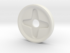 Trinket Wheel (Production Edition) in White Natural Versatile Plastic
