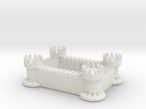 Castle (All Materials) in White Natural Versatile Plastic