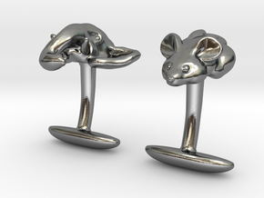 Mouse Elephant in Polished Silver