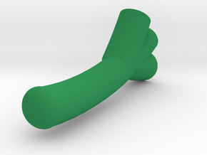 Leek-shaped phone charm in Green Processed Versatile Plastic