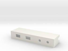 Drop-in Switch Holder with Two LED Holes - 1590B in White Natural Versatile Plastic