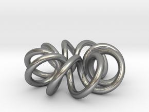 (9, 2) Spiral Torus in Natural Silver