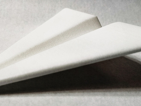Paper Airplane 2 in White Processed Versatile Plastic