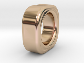 Qubyk 16size in 14k Rose Gold Plated Brass