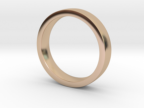 Wedding Band or everyday ring; 4mm size 7 in 14k Rose Gold