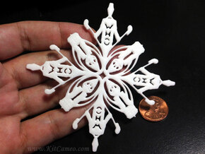 Doctor Who: Eleventh Doctor Snowflake in White Processed Versatile Plastic