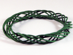 Twist Bangle C02M in Green Processed Versatile Plastic