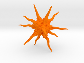 Kraken / Eldritch D20 in Orange Processed Versatile Plastic