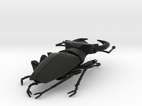 Articulated Stag Beetle (Lucanus cervus) in Black Natural Versatile Plastic