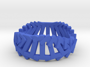 1.Ring.360 (Size 5) in Blue Processed Versatile Plastic