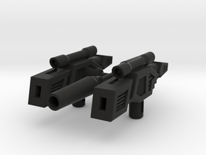 ShineHead Guns in Black Natural Versatile Plastic