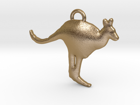 Kangaroo in Polished Gold Steel