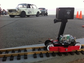 Train-lapse rig for GoPro in White Natural Versatile Plastic