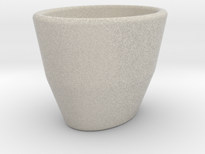 Espresso Cup - Oval - Cup (repaired) in Natural Sandstone