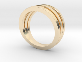 Triband Ring in 14K Yellow Gold