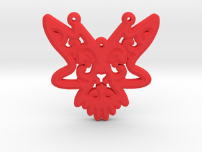 ButterFly Pendant in Red Processed Versatile Plastic