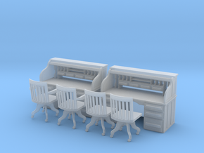 O Scale 2 Rolltop Desks  in Tan Fine Detail Plastic