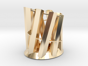 99x89x79 Simple Pencil Holder in 14K Yellow Gold