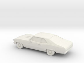 1/64 1969 Chevy Nova SS in White Natural Versatile Plastic