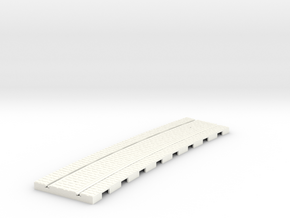 P-165stw-curved-610r-tram-track-12d-75-w-1a in White Processed Versatile Plastic