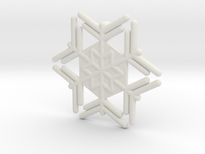 Snowflakes Series III: No. 14 in White Natural Versatile Plastic
