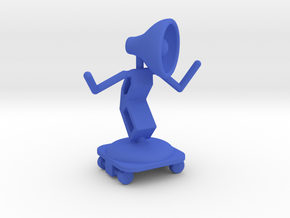 Lala - with Skating Shoe - DeskToys in Blue Processed Versatile Plastic