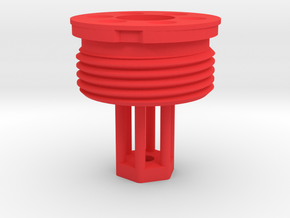 Core of 1/4" flogger in Red Processed Versatile Plastic