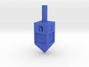 Braille Dreidel in Blue Processed Versatile Plastic