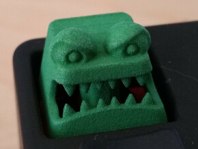 Monster Cherry MX Keycap in Green Processed Versatile Plastic
