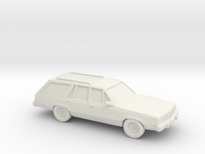1/87 1978-83 Ford Fairmont Station Wagon in White Natural Versatile Plastic