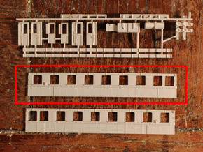 N scale Skagensbanen M1 Part 1 of 3 in Clear Ultra Fine Detail Plastic