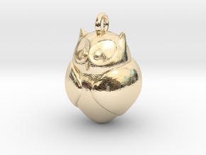 Owl Pendant in 14K Yellow Gold